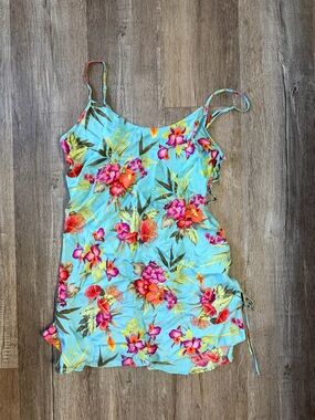 VICTORIA'S SECRET Y2K 100% Silk Floral Print Slip